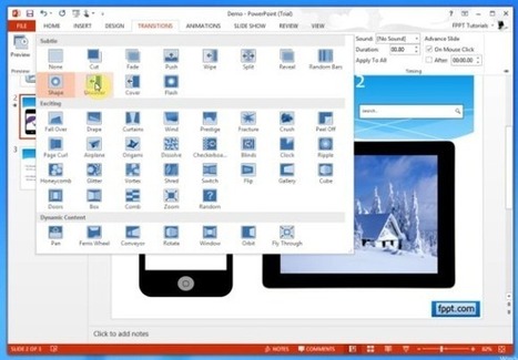 Cover And Uncover Transition Effects in PowerPoint 2013 | PowerPoint Presentation | PowerPoint Tips & Presentation Design | Scoop.it