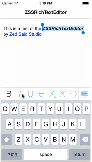 ZSSRichTextEditor: A rich text editor for iOS | iPhone and iPad development | Scoop.it