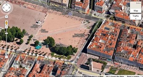Google Maps : nouvelles cartes à 45° pour 31 villes dont Lyon | Geeks | Scoop.it