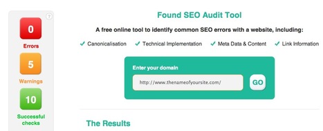 Instant Automated SEO Audit of Any Website: Check Canonicalisation, MetaData and Links with FOUND SEO Audit Tool | Internet Marketing Strategy 2.0 | Scoop.it