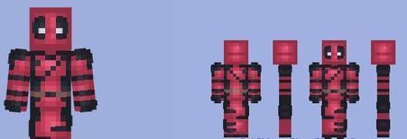 Blue deadpool minecraft skin download