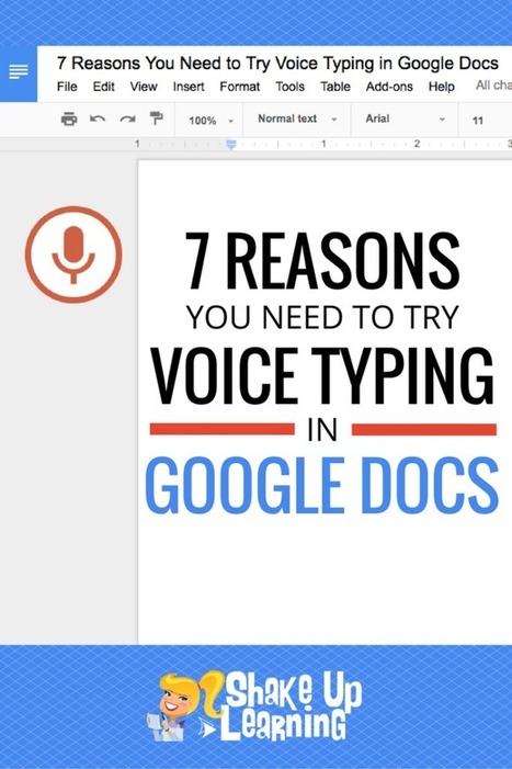 7 Reasons You Need to Try Voice Typing in Google Docs by @KaseyBell | iGeneration - 21st Century Education (Pedagogy & Digital Innovation) | Scoop.it