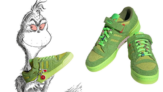 Adidas commercialise une paire de sneakers en l’honneur du Grinch