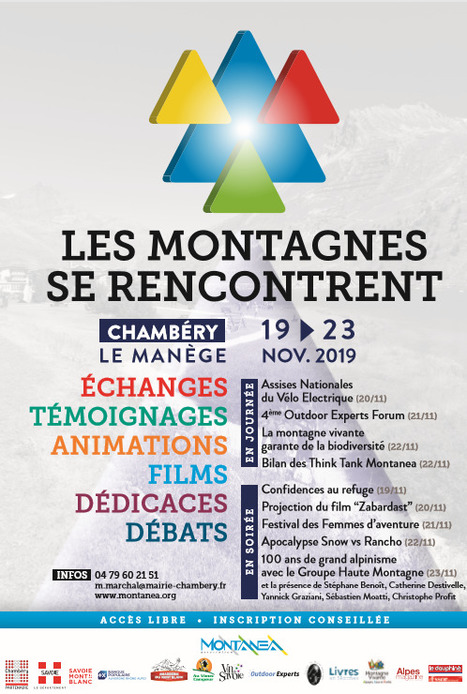 Montanea / Chambéry : "Du 19 au 23/11 «Les Montagnes se rencontrent» | Ce monde à inventer ! | Scoop.it