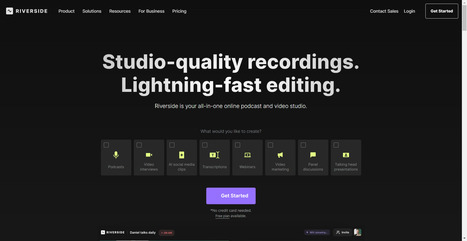 Riverside: HD Podcast & Video Software | Free Recording & Editing | Time to Learn | Scoop.it