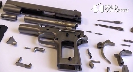 Impression 3D : un colt M1911 imprimé tire plus de 50 coups | Libertés Numériques | Scoop.it