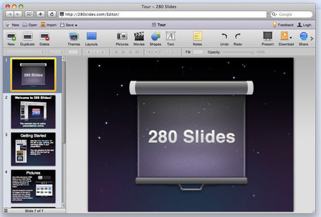Create and Share Your Presentations with 280 Slides: Web-Based and Free | Presentation Tools | Scoop.it