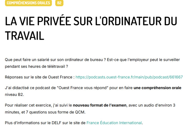 La vie privée sur l'ordinateur du travail | POURQUOI PAS... EN FRANÇAIS ? | Scoop.it