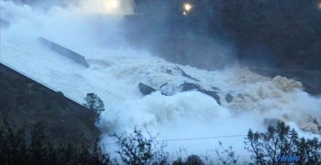 Damaged Lake Oroville Dam spillway being sacrificed with high releases – now about 4 feet to top | Coastal Restoration | Scoop.it