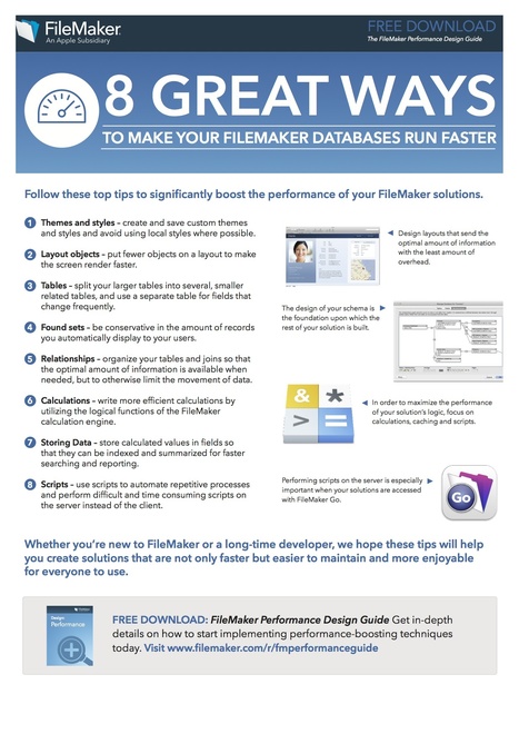 8 great ways to make your Filemaker databases run faster | Learning Claris FileMaker | Scoop.it