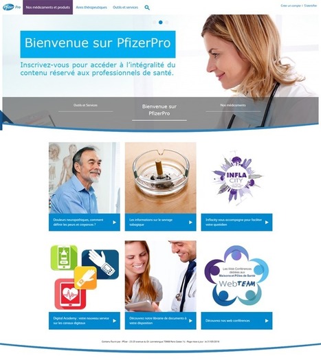 Pfizer lance un nouveau portail pour les professionnels de santé | Digital Pharma news | Scoop.it