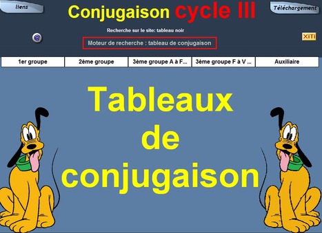 Tableaux de conjugaison | Remue-méninges FLE | Scoop.it