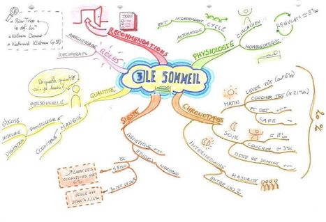 Mind Maps 93 et 94: 3ème Loi du Cerveau: Le Sommeil | Cartes mentales | Scoop.it