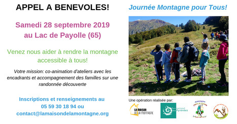 Appel à bénévoles pour la "Journée Montagne pour Tous" à Payolle le 28 septembre | Vallées d'Aure & Louron - Pyrénées | Scoop.it