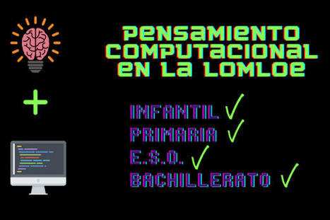 Pensamiento computacional en todas las etapas no universitarias: análisis de la LOMLOE – | aal66 | Scoop.it