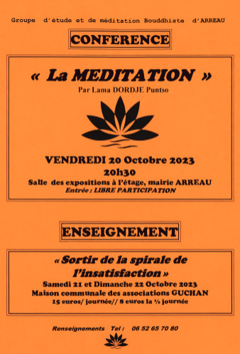 Week-end bouddhique à Arreau et Guchan du 20 au 22 octobre  | Vallées d'Aure & Louron - Pyrénées | Scoop.it