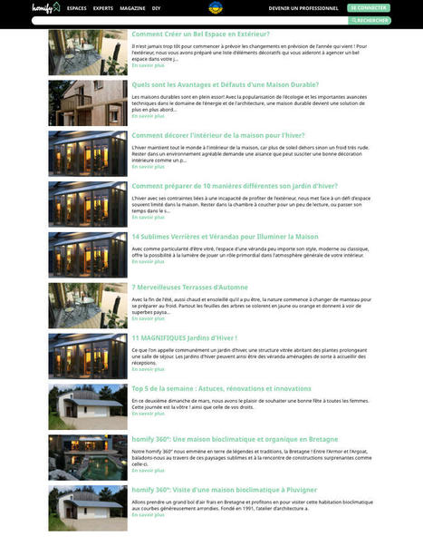 HOMIFY   Profil médias et blogueurs  & archives projets maisons bioclimatiques… | « | Architecture, maisons bois & bioclimatiques | Scoop.it