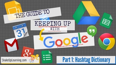 The Guide to Keeping Up with Google - Part 1: The #Google Hashtag Dictionary | Education Matters - (tech and non-tech) | Scoop.it
