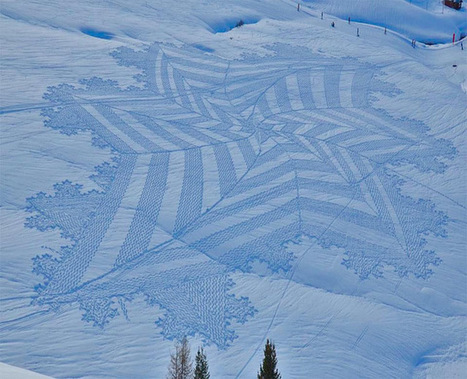 New Trampled Snow Art from Simon Beck | El Mundo del Diseño Gráfico | Scoop.it