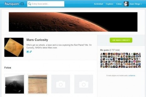 Curiosity, de la NASA, hace checkin en Marte usando FourSquare.- | Google+, Pinterest, Facebook, Twitter y mas ;) | Scoop.it