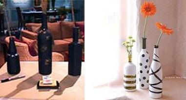 Floreros con viejas botellas pintadas - Las Manualidades | A bit of everything | Scoop.it