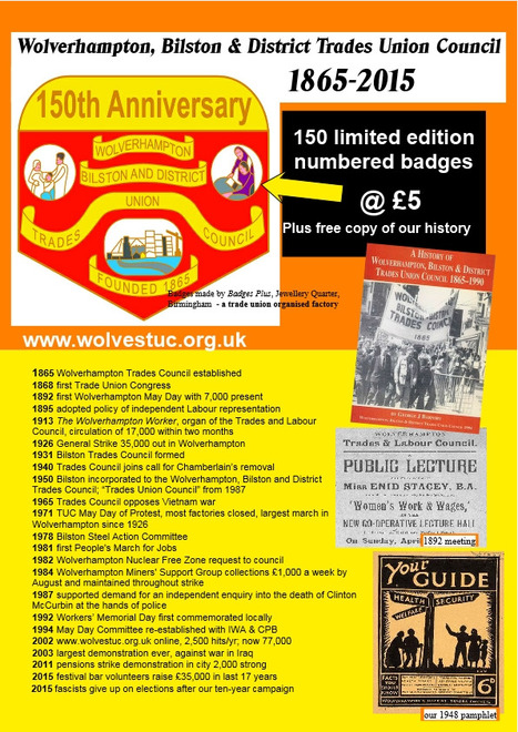 Wolverhampton Trades Council - 150 years old | Trade unions and social activism | Scoop.it