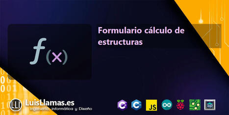 Formulario cálculo de estructuras | tecno4 | Scoop.it