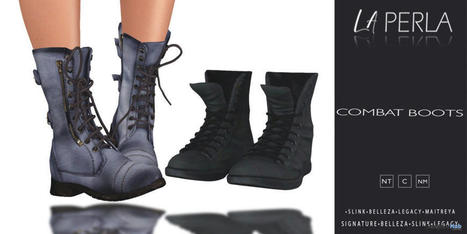 Combat Boots Unisex Orsy Event November 2021 Group Gift by LA PERLA | Teleport Hub - Second Life Freebies | Second Life Freebies | Scoop.it