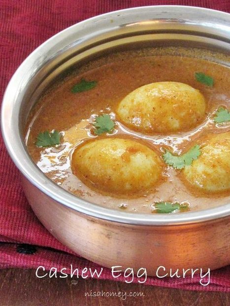 Egg Curry - Cashew Egg Curry Recipe | The Asian Food Gazette. | Scoop.it