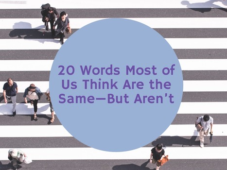 20 Words Most of Us Think Are the Same--But Aren't | Teaching a Modern Business Communication Course | Scoop.it