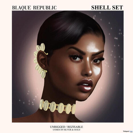 Shell Jewelry Set October 2026 Group Gift by Blaque Republic | Teleport Hub - Second Life Freebies | Second Life Freebies | Scoop.it