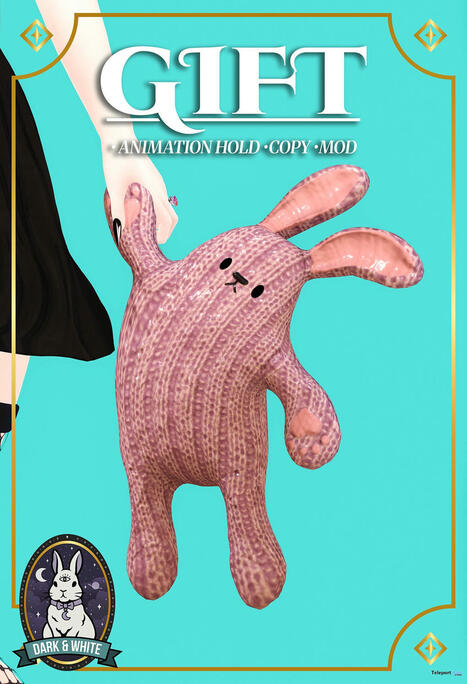 Bunny Buddy 1L Promo Gift by DARK&WHITE | Teleport Hub - Second Life Deals | Second Life Freebies | Scoop.it