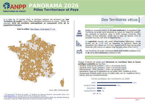 Panoramas des P&ocirc;les Territoriaux et des Pays [ANPP] | Territoires, transitions et innovations | Scoop.it