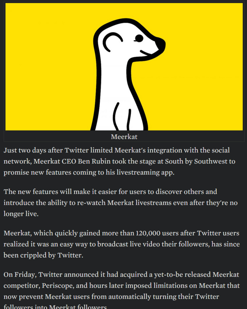 Meerkat, the live-streaming app that has all of Twitter going crazy, is about to get a lot better - Business Insider | The MarTech Digest | Scoop.it