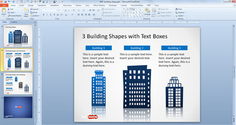 Office Building Shapes for PowerPoint - Free PowerPoint Templates - SlideHunter.com | Free Templates for Business (PowerPoint, Keynote, Excel, Word, etc.) | Scoop.it