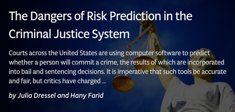 The Dangers of Risk Prediction in the Criminal Justice System | Educational Psychology, AI, & Emerging Technologies: Critical Thinking on Current Trends | Scoop.it