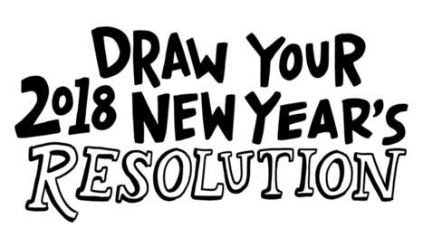 Draw Your 2018 New Year's Resolution! - A Worksheet by Ink Factory | Graphic Coaching | Scoop.it
