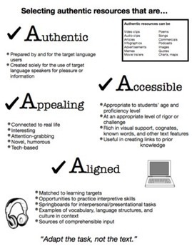 Authentic Resources | Language Teaching Resources | Scoop.it