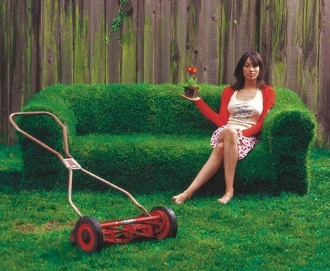 Divano da giardino fai-da-te con terra ed erba. | Fai da te hobby | Scoop.it