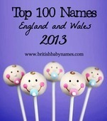 Top 100 Most Popular Names in England and Wales 2013 - British Baby Names | Name News | Scoop.it