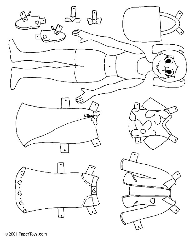 Cartoon Doll - Paper Doll - Paper Cutouts by Pa...