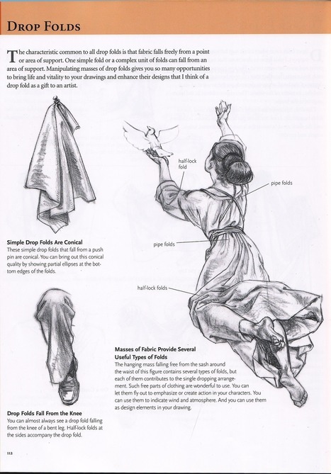 Cold Snowy Hope • poshuanotes: How to draw folds Notes | Drawing References and Resources | Scoop.it