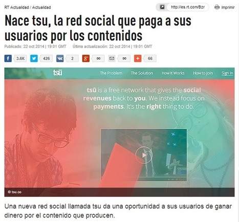 Nace tsu, la red social que paga a sus usuarios por los contenidos | PIENSA en VERDE | Scoop.it