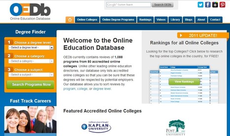 Online Education Database - Online Colleges and Universities | 21st Century Learning and Teaching | Scoop.it