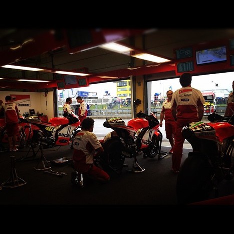 Nicky Hayden's photo | Instagram | Some sitting Ducks waiting to go play in the rain. #letsgetit | Ductalk: What's Up In The World Of Ducati | Scoop.it