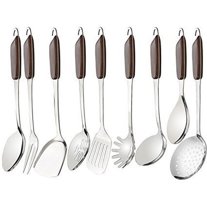 Nicesh 9-piece Kitchen Utensils Set, Stainless Steel Co... | 1001 Creative ideas ! | Scoop.it