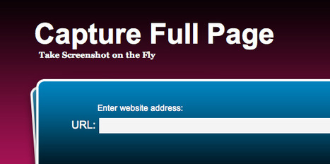 Screenshot Capture Any Web Page In Full: CaptureFullPage Is Here | Presentation Tools | Scoop.it