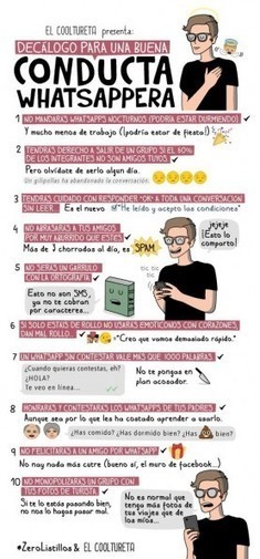 Decálogo para una buena conducta en WhatsApp [Humor] | Las TIC en el aula de ELE | Scoop.it