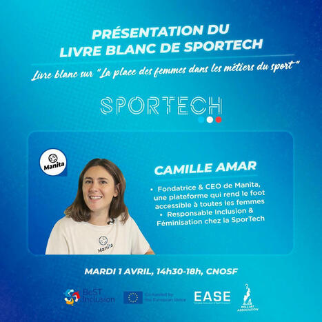 Présentation du Livre Blanc Sportech "La place des femmes dans les métiers du sport" | 1 - Etudes - Rapports - Chiffres Clefs | Scoop.it