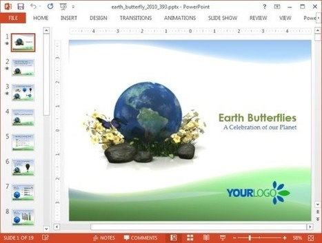 Animated Green Earth PowerPoint Template | PowerPoint presentations and PPT templates | Scoop.it